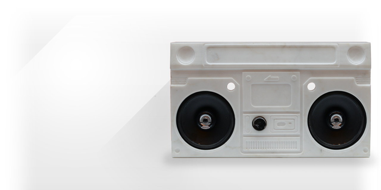 Maison & Maison, designer et créateur en marbre,  présente sa boombox de la collection City  : Ghettomarble